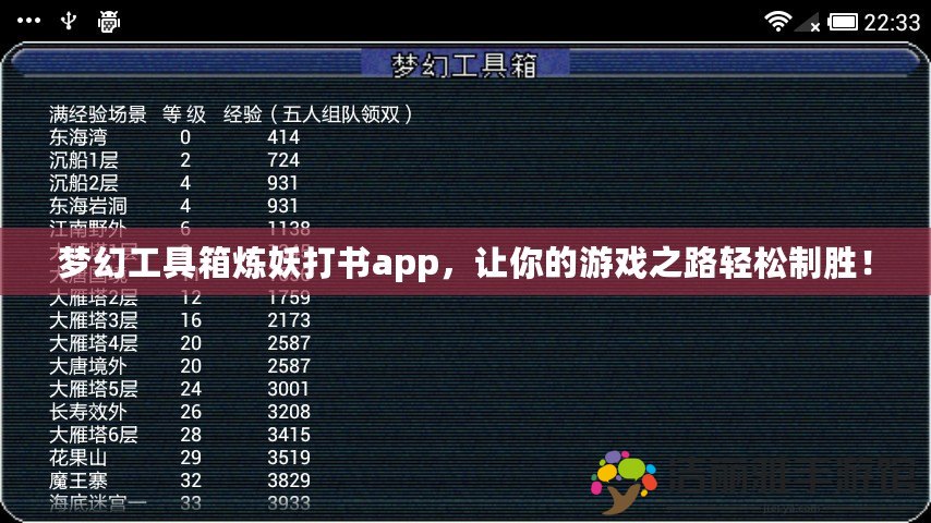 夢幻工具箱煉妖打書app，讓你的游戲之路輕松制勝！