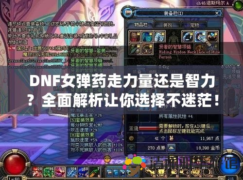 DNF女彈藥走力量還是智力？全面解析讓你選擇不迷茫！