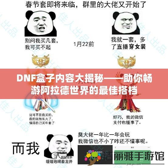 DNF盒子內(nèi)容大揭秘——助你暢游阿拉德世界的最佳搭檔