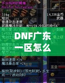 DNF廣東一區(qū)怎么樣？一站了解全新游戲體驗(yàn)！