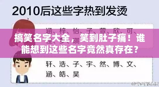 搞笑名字大全，笑到肚子痛！誰能想到這些名字竟然真存在？