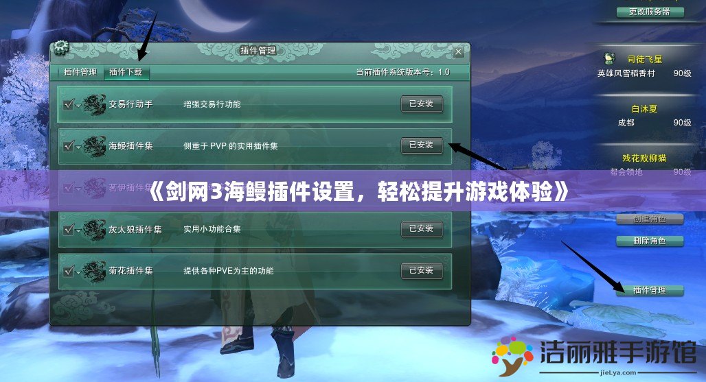 《劍網(wǎng)3海鰻插件設(shè)置，輕松提升游戲體驗(yàn)》