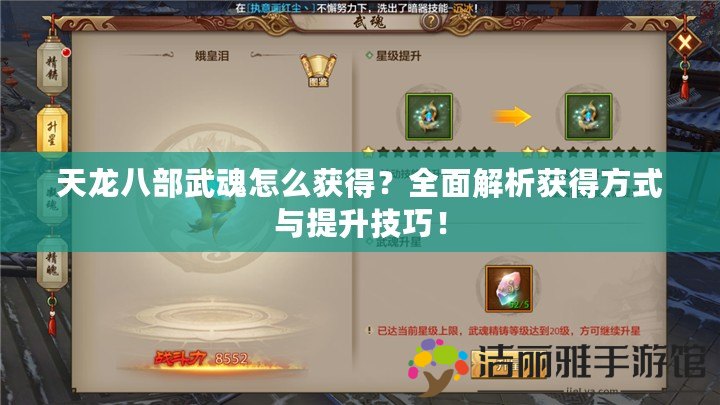 天龍八部武魂怎么獲得？全面解析獲得方式與提升技巧！