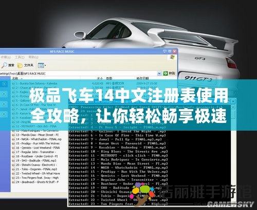 極品飛車14中文注冊(cè)表使用全攻略，讓你輕松暢享極速體驗(yàn)！